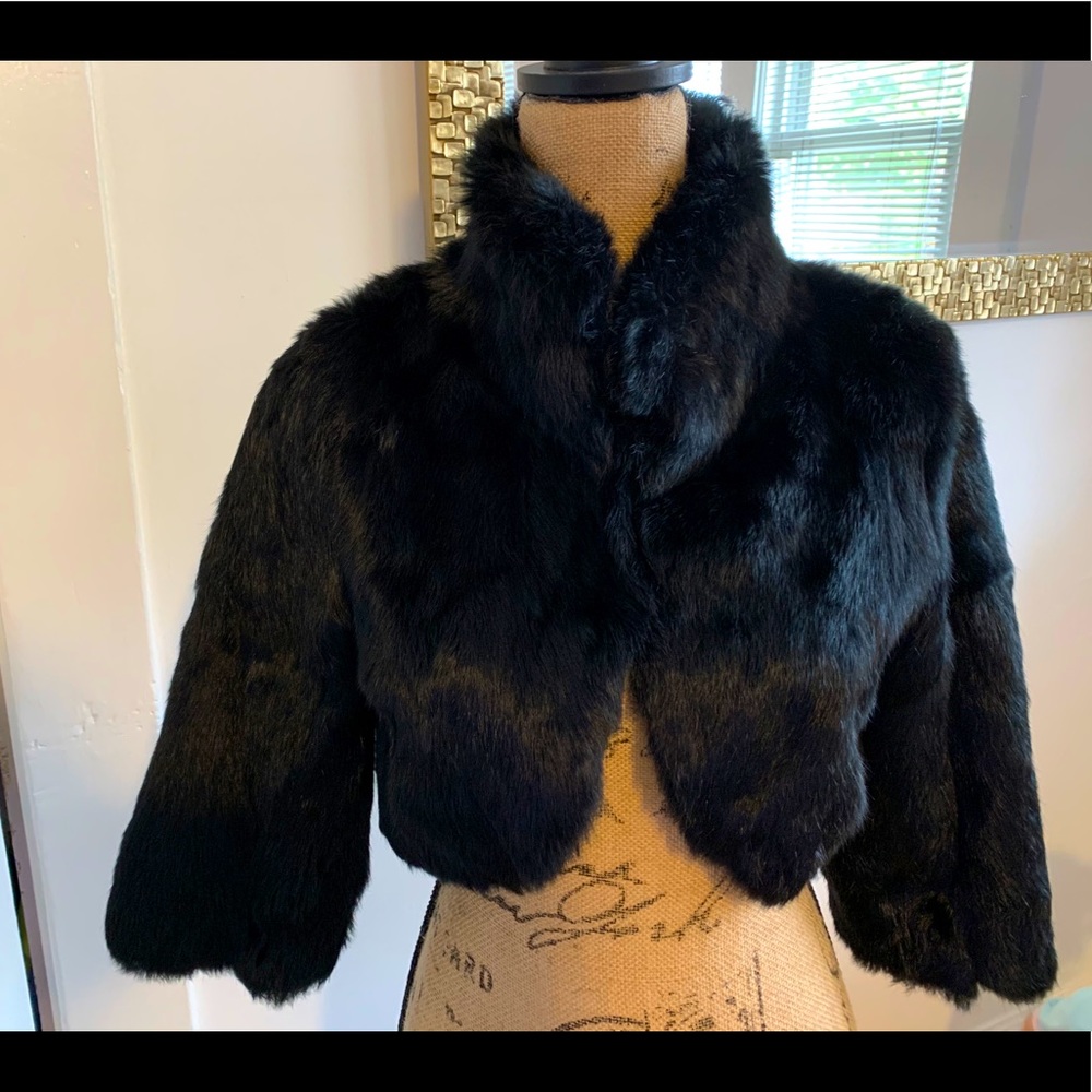 Cropped Fur Jacket/coat
